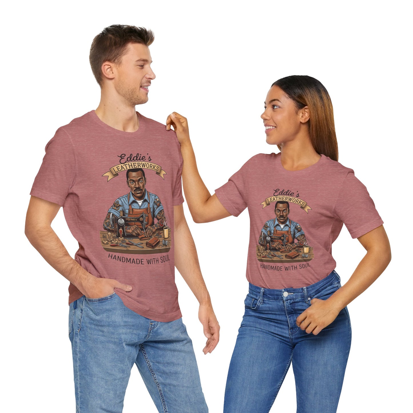 Handcrafted Leatherwork Tee for Craftsmen and DIY Enthusiasts, Perfect Artisan Shirt Gift for Dad on Father's Day - ArtOm_farm™ LEATHER
