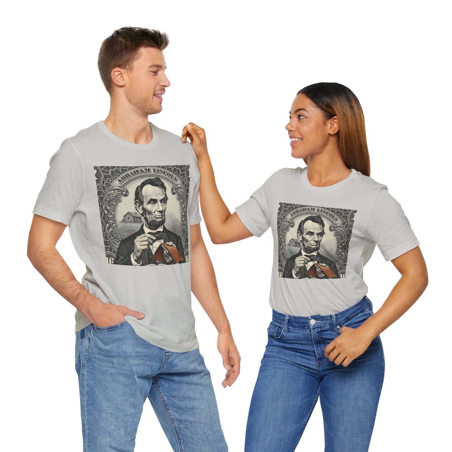 Abraham Lincoln T-Shirt - Vintage Graphic Unisex Tee for History Lovers, Educational Casual Wear, Patriotic Gift - ArtOm_farm™ LEATHER