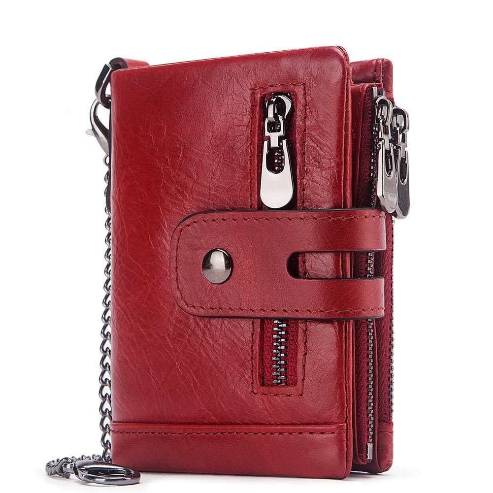 RFID Anti-Theft Wallet - Three-Fold Multi-Card Slot Crazy Horse Leather - ArtOm_farm™ LEATHER