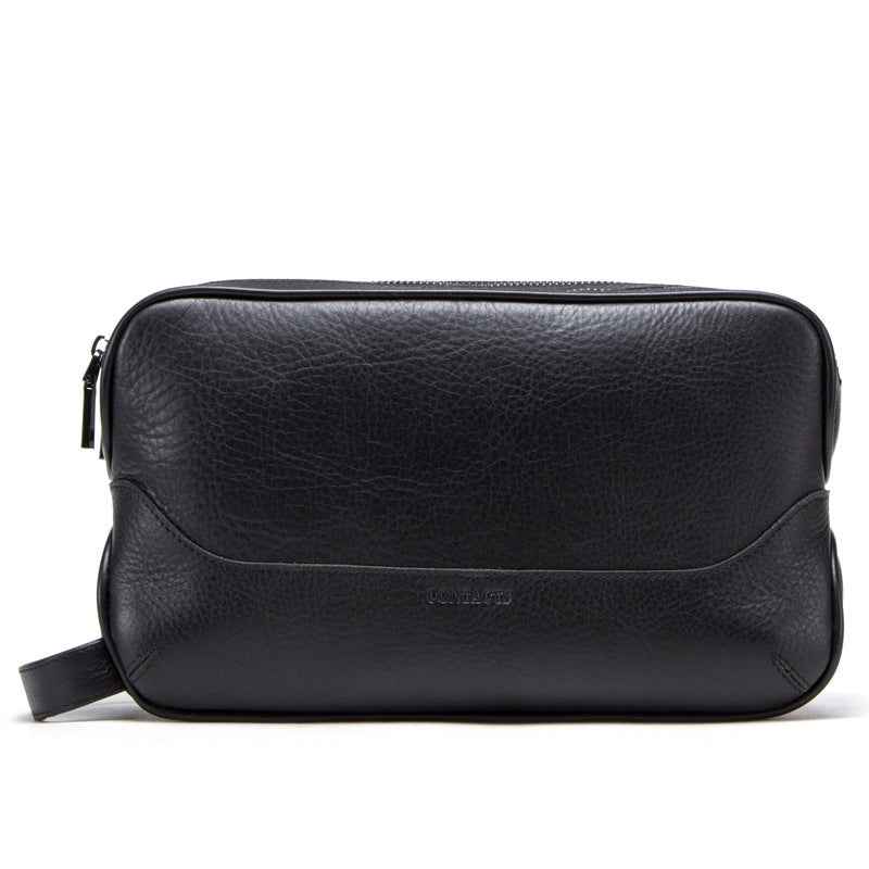 Men's Genuine Leather Clutch Organizer Bag Crafted from Authentic Crazy Horse Leather - ArtOm_farm™ LEATHER