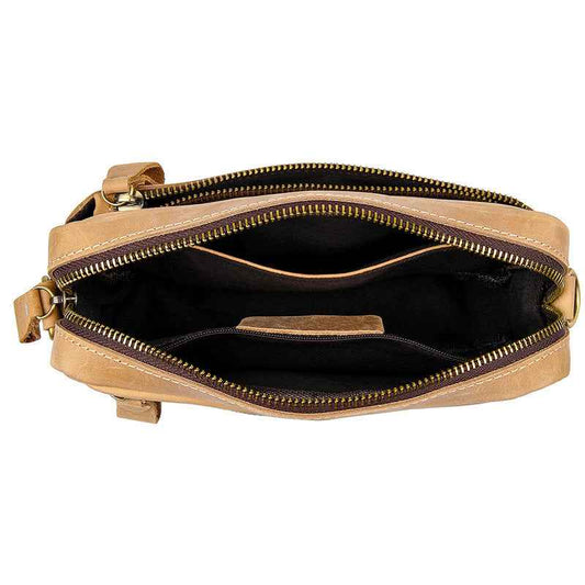 Retro Leather Men’s Clutch - Crazy Horse Leather Design