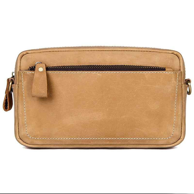 Retro Leather Men’s Clutch - Crazy Horse Leather Design