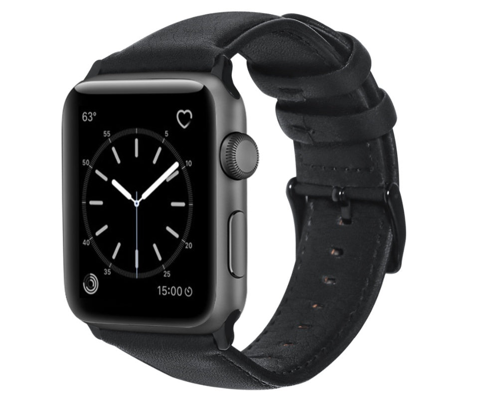 Apple Watch Leather Strap - Compatible All-inclusive Crazy Horse Pattern Oil Wax Leather Band for Apple Watch Iwatch - ArtOm_farm™ LEATHER