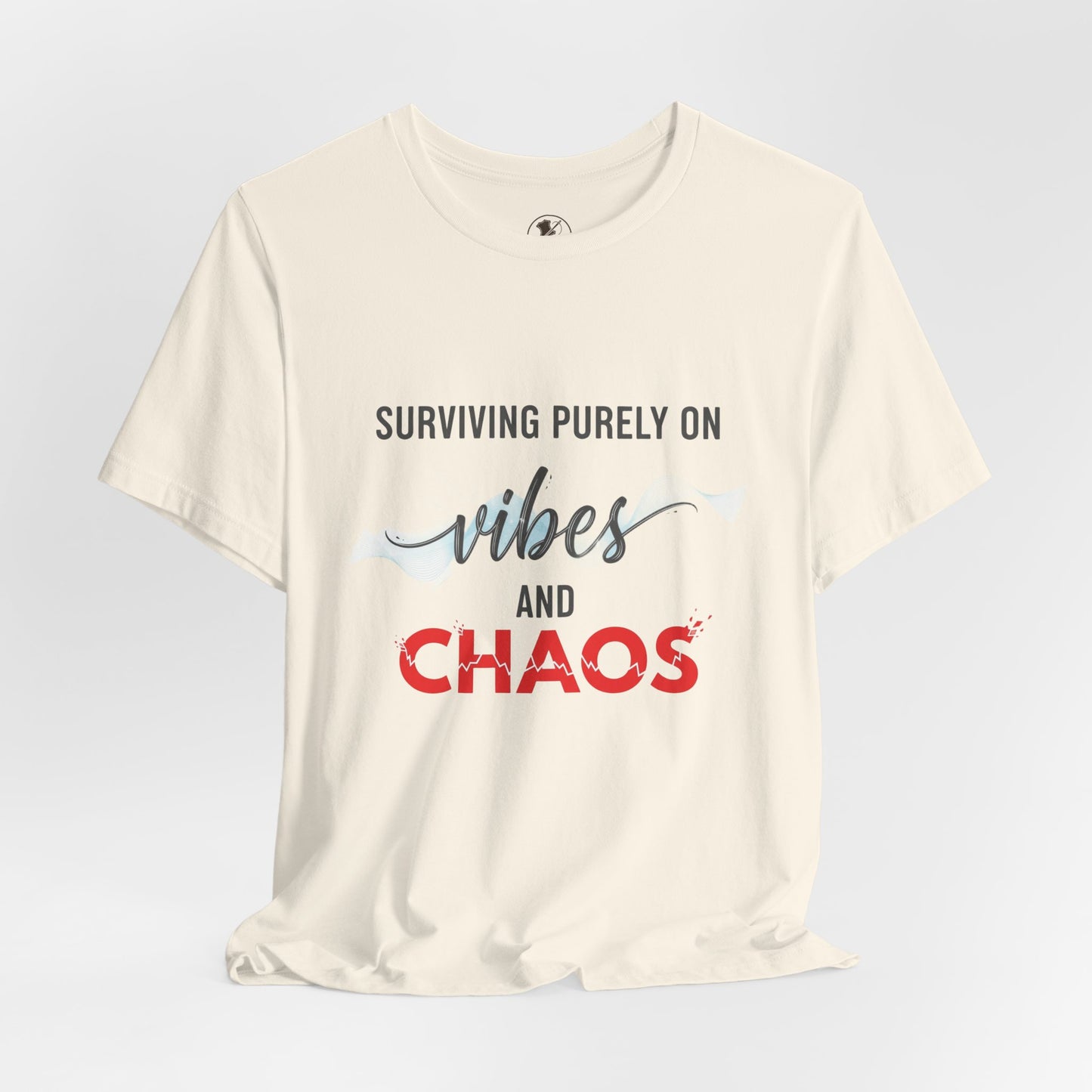 Vibes Chaos Tee - Unisex Jersey Short Sleeve Graphic T-Shirt for Casual Everyday Wear and Summer Essentials - ArtOm_farm™ LEATHER