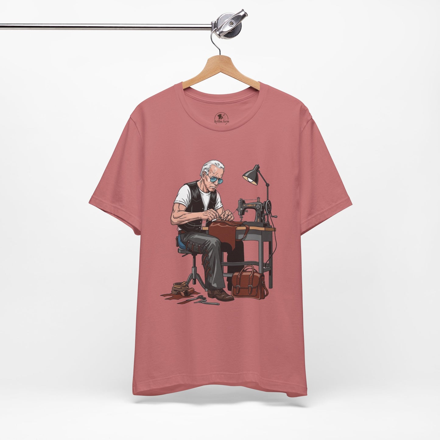 Craftsman Tee for Makers - Perfect Father's Day Gift for Sewing Enthusiasts and Artisan Apparel - ArtOm_farm™ LEATHER