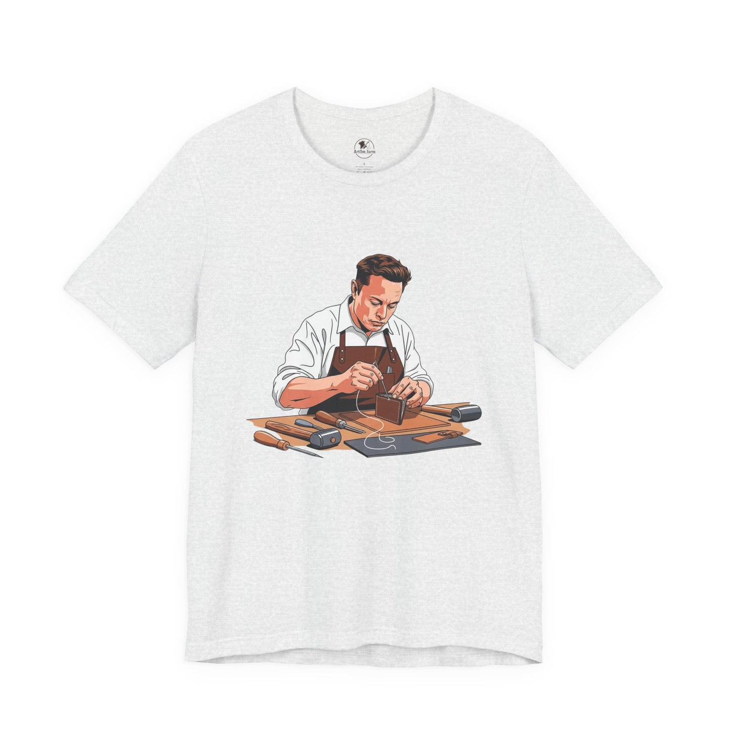 Craftsman Tee - Celebrate Artisanship with the Perfect Gift for Handyman and Father's Day, Ideal for Casual Everyday Wear - ArtOm_farm™ LEATHER