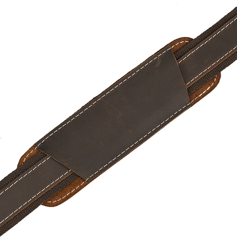 Large Capacity Leather Travel Bag - Retro Crazy Horse Style - ArtOm_farm™ LEATHER