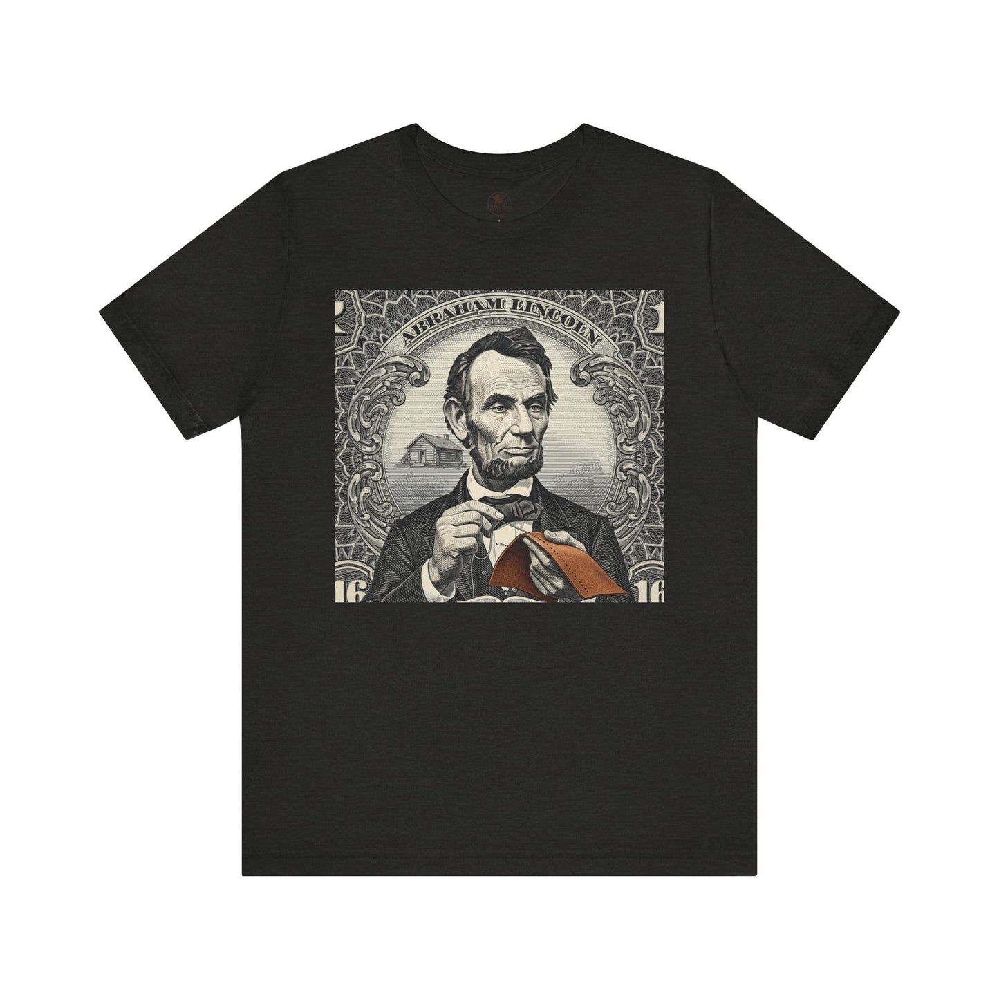 Abraham Lincoln T-Shirt - Vintage Graphic Unisex Tee for History Lovers, Educational Casual Wear, Patriotic Gift - ArtOm_farm™ LEATHER
