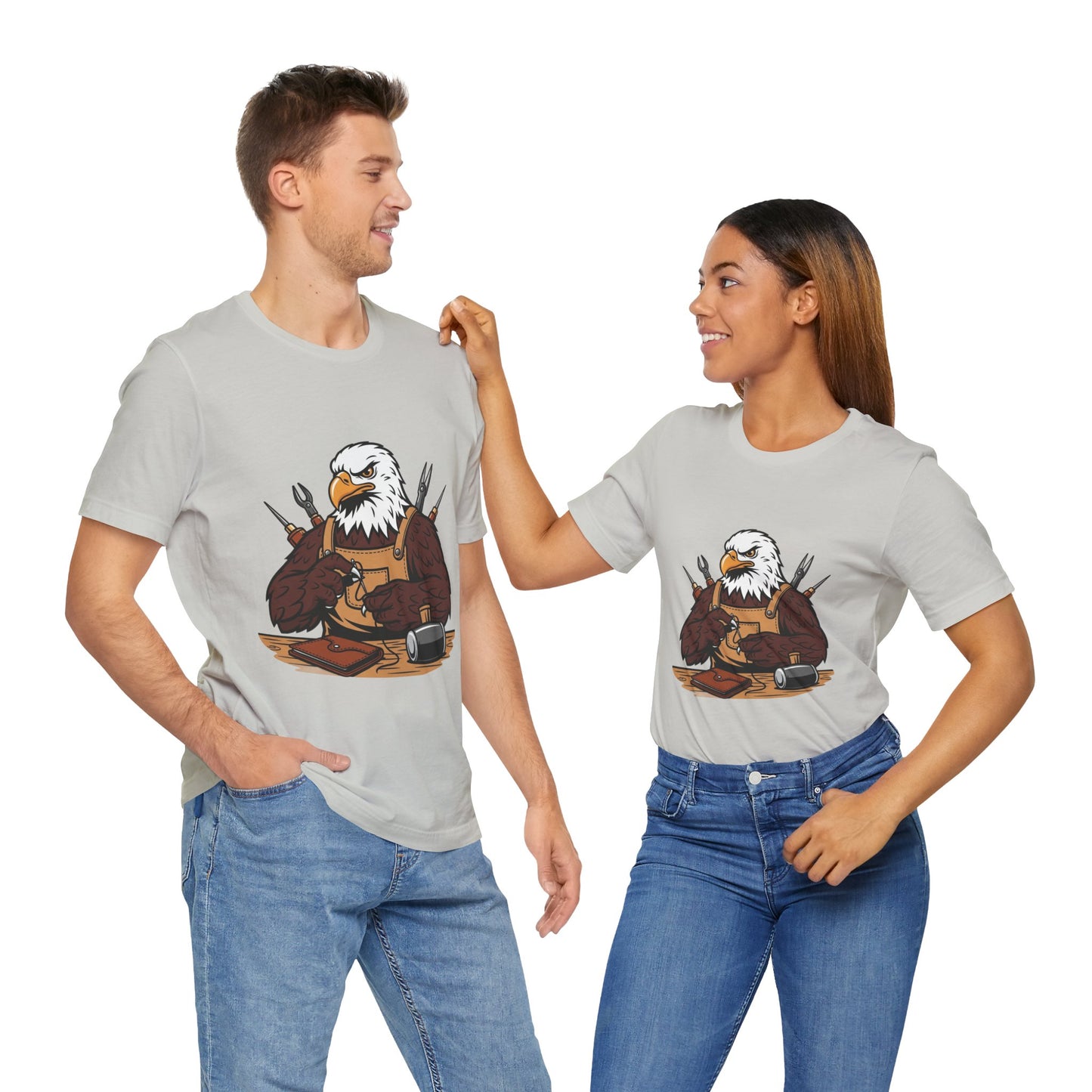 Crafty Eagle DIY Shirt - Unisex Tee for Crafters, Eagle Graphic Design, Gift for Men and Women