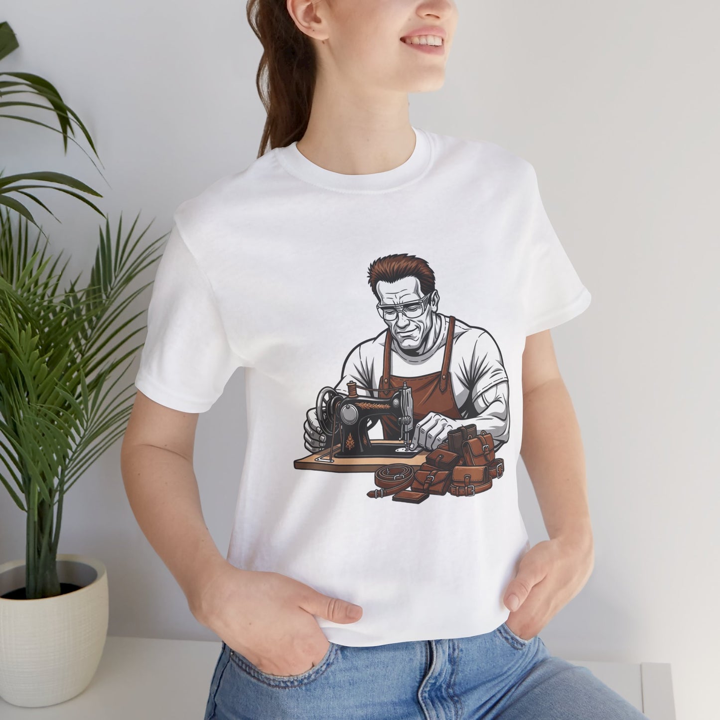 Crafty Masculine Tee - Unique Humor Shirt for Father's Day, Unisex Graphic Tee, Artisan Style Apparel - ArtOm_farm™ LEATHER