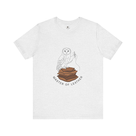 Master of Leather Tee - Ideal for Craftsmen, Creative Gifts, Casual Wear, and Artistic Celebrations - ArtOm_farm™ LEATHER