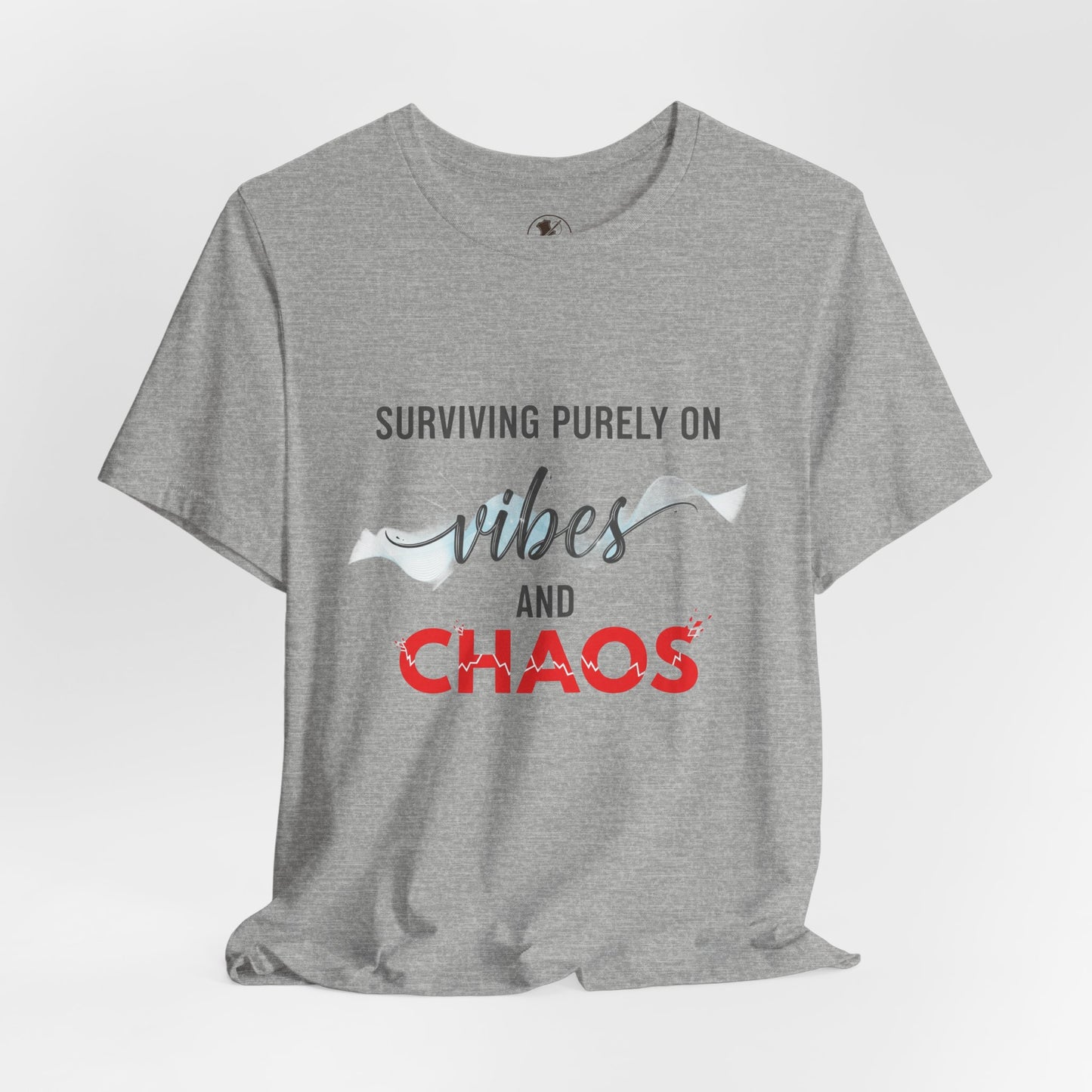 Vibes Chaos Tee - Unisex Jersey Short Sleeve Graphic T-Shirt for Casual Everyday Wear and Summer Essentials - ArtOm_farm™ LEATHER