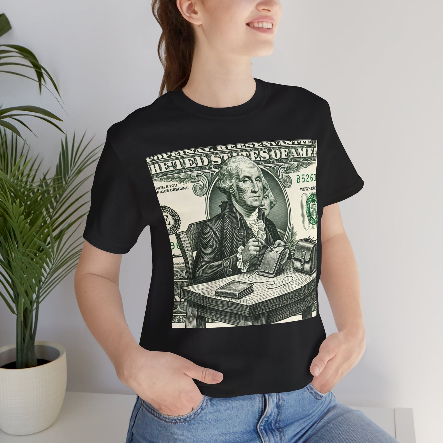 Alexander Hamilton Graphic Tee - Unisex Jersey Shirt for History Lovers, Vintage Style Casual Wear, Great Benjamin Franklin Graphic Tee Gift - ArtOm_farm™ LEATHER