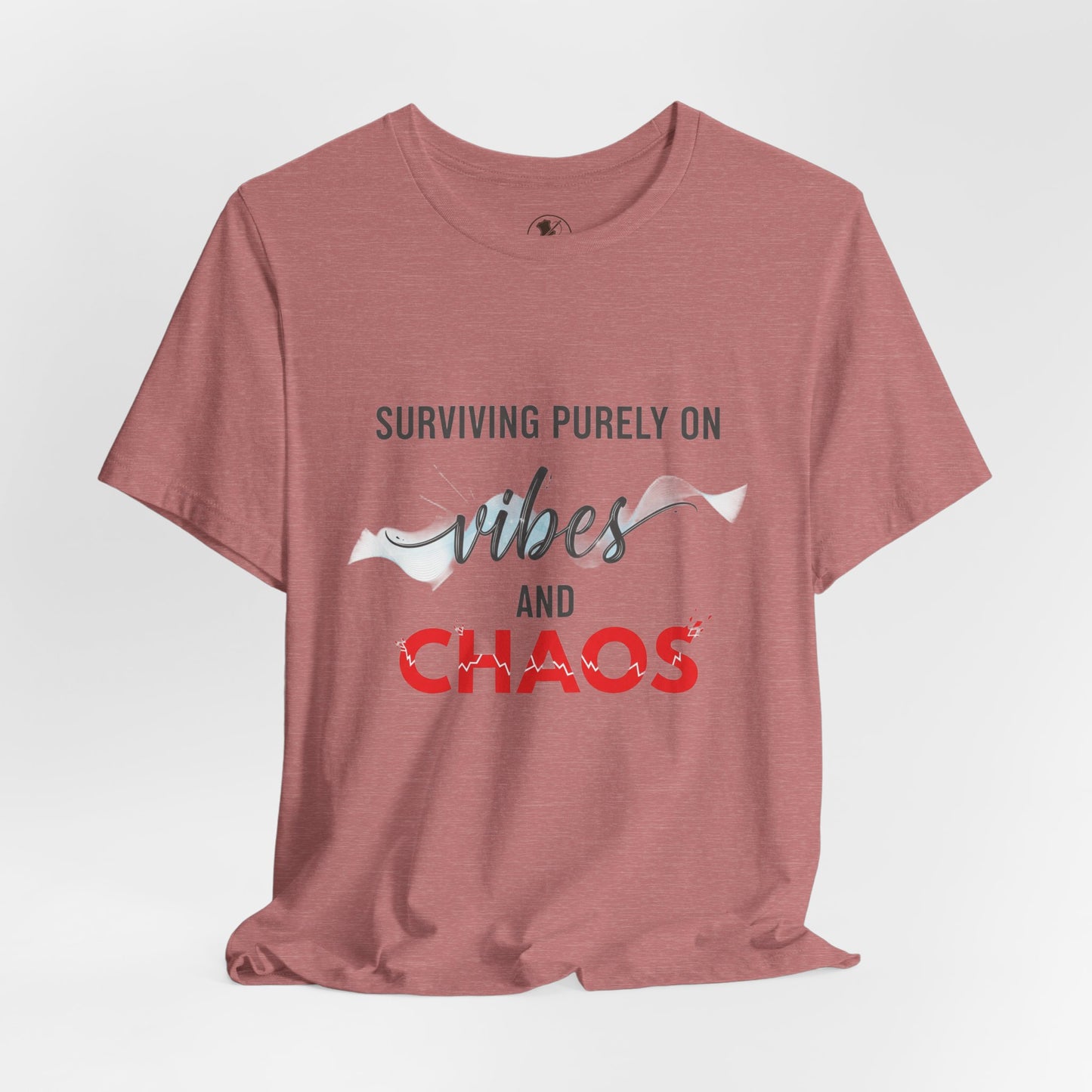 Vibes Chaos Tee - Unisex Jersey Short Sleeve Graphic T-Shirt for Casual Everyday Wear and Summer Essentials - ArtOm_farm™ LEATHER