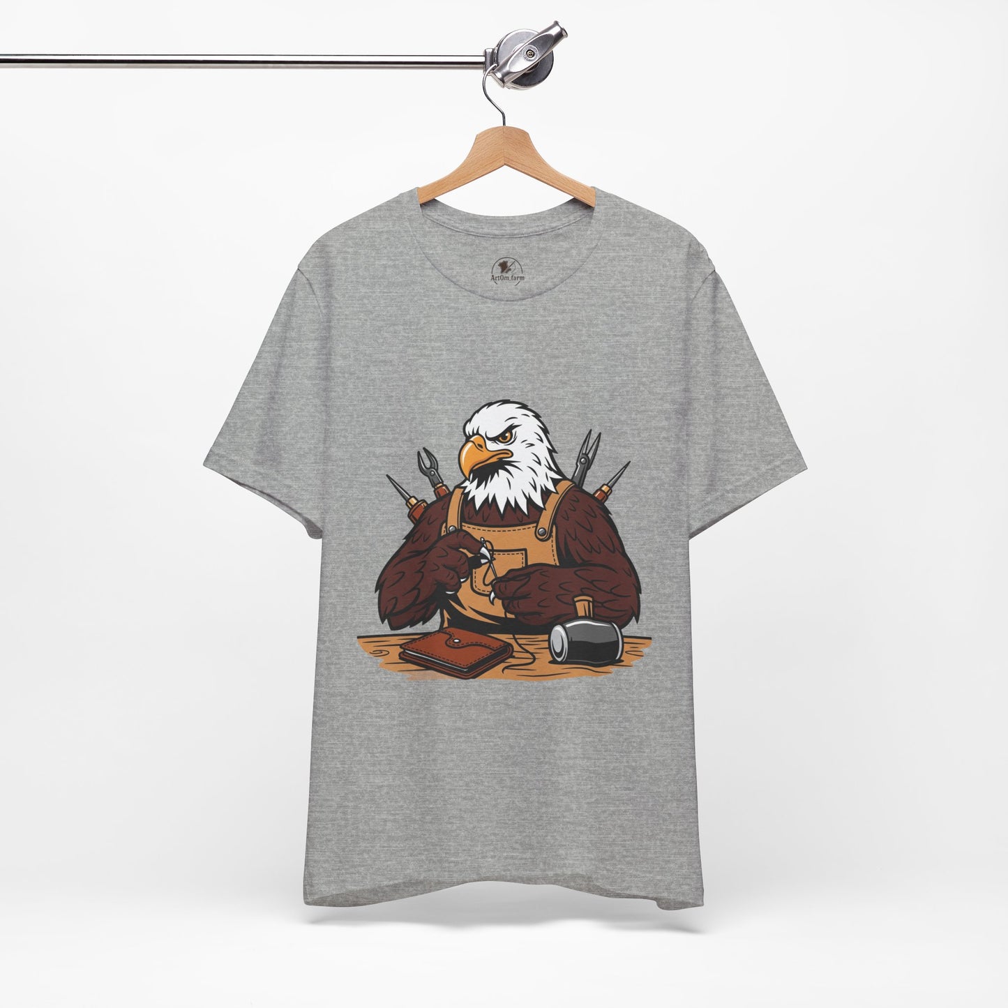 Crafty Eagle DIY Shirt - Unisex Tee for Crafters, Eagle Graphic Design, Gift for Men and Women