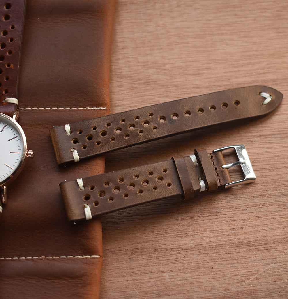 Crazy Horse Leather Strap - Handmade Quality Leather Strap for Durability and Style