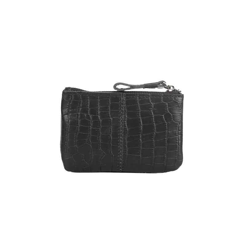 Men's Retro Leather Coin Purse in Crazy Horse Leather
