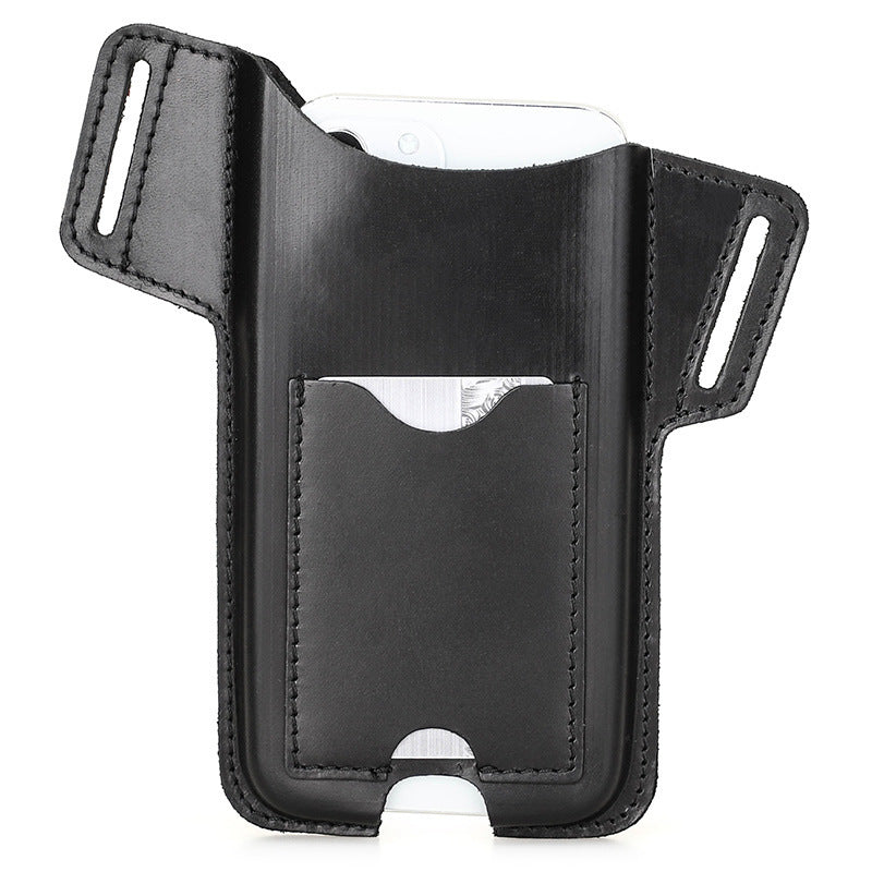 New Crazy Horse Leather Mobile Phone Bag for Outdoor Running - ArtOm_farm™ LEATHER