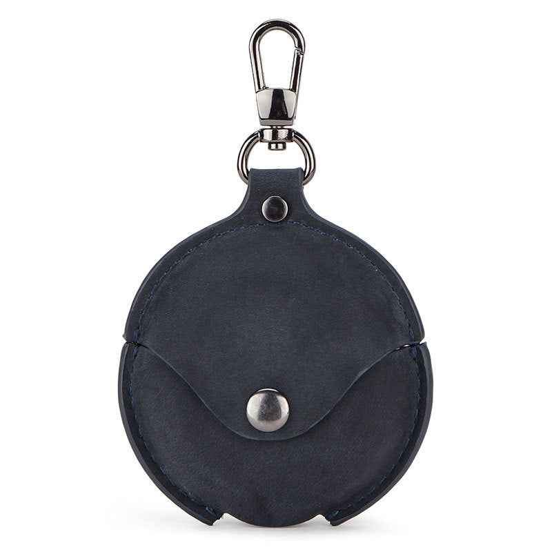 Crazy Horse Leather Headphone Case - Genuine Leather Protection with Carabiner for Headphones - ArtOm_farm™ LEATHER