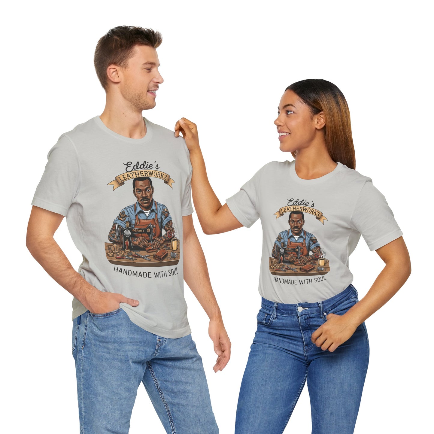 Handcrafted Leatherwork Tee for Craftsmen and DIY Enthusiasts, Perfect Artisan Shirt Gift for Dad on Father's Day - ArtOm_farm™ LEATHER