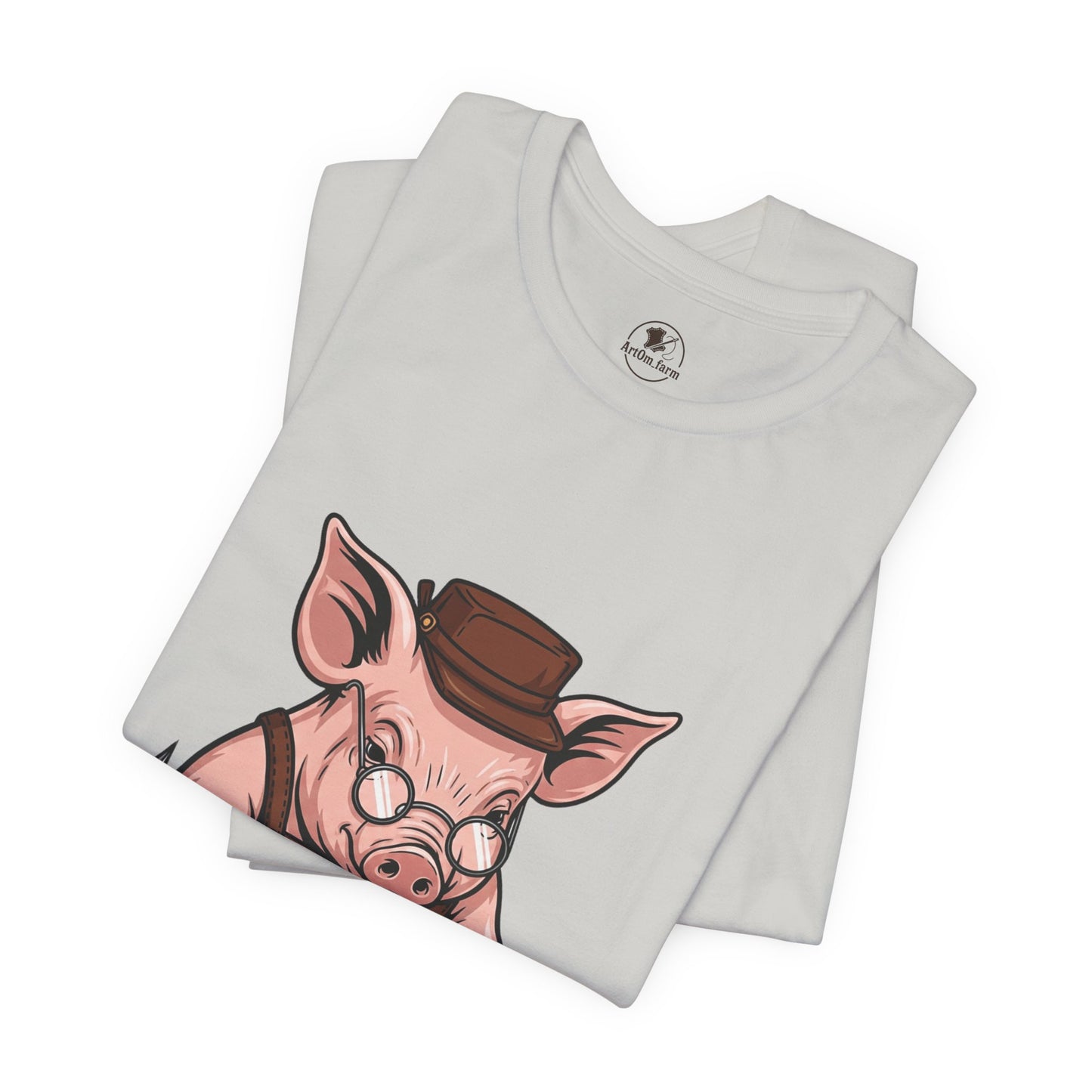 Pig Carver Tee - Funny Pig Shirt for Animal Lovers, Unique Crafting Humor Apparel, Perfect Farm Style Gift - ArtOm_farm™ LEATHER