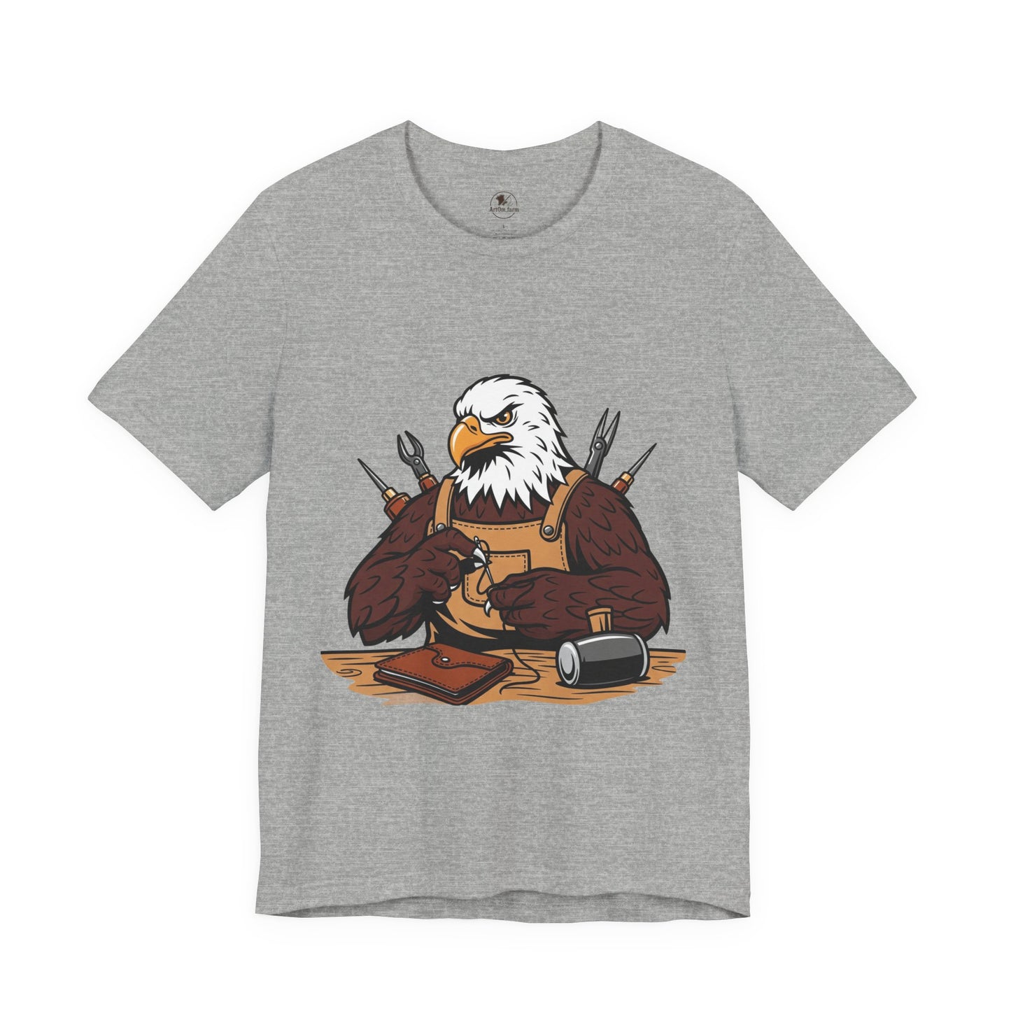 Crafty Eagle DIY Shirt - Unisex Tee for Crafters, Eagle Graphic Design, Gift for Men and Women