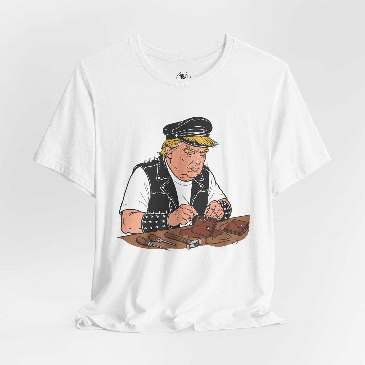 Funny Graphic Tee - Unisex Humorous Shirt for Casual Wear and Unique Gift for Him - ArtOm_farm™ LEATHER