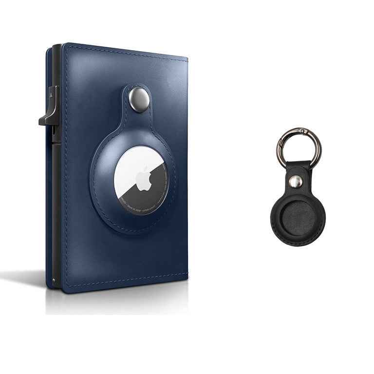Leather Card Holder Case – Protective Aluminum Alloy Crazy Horse Design