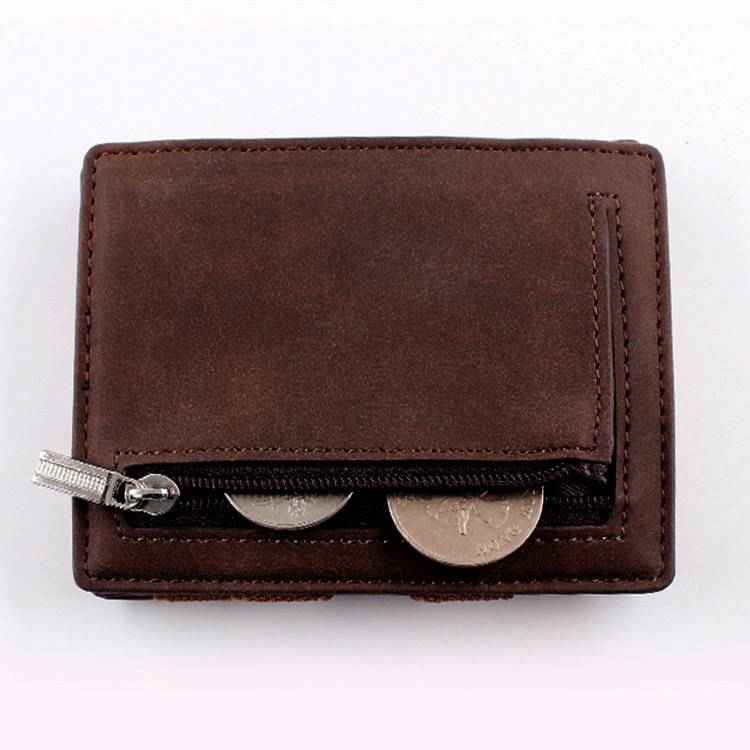 Vintage Leather Wallet - Crazy Horse Style for Timeless Elegance - ArtOm_farm™ LEATHER