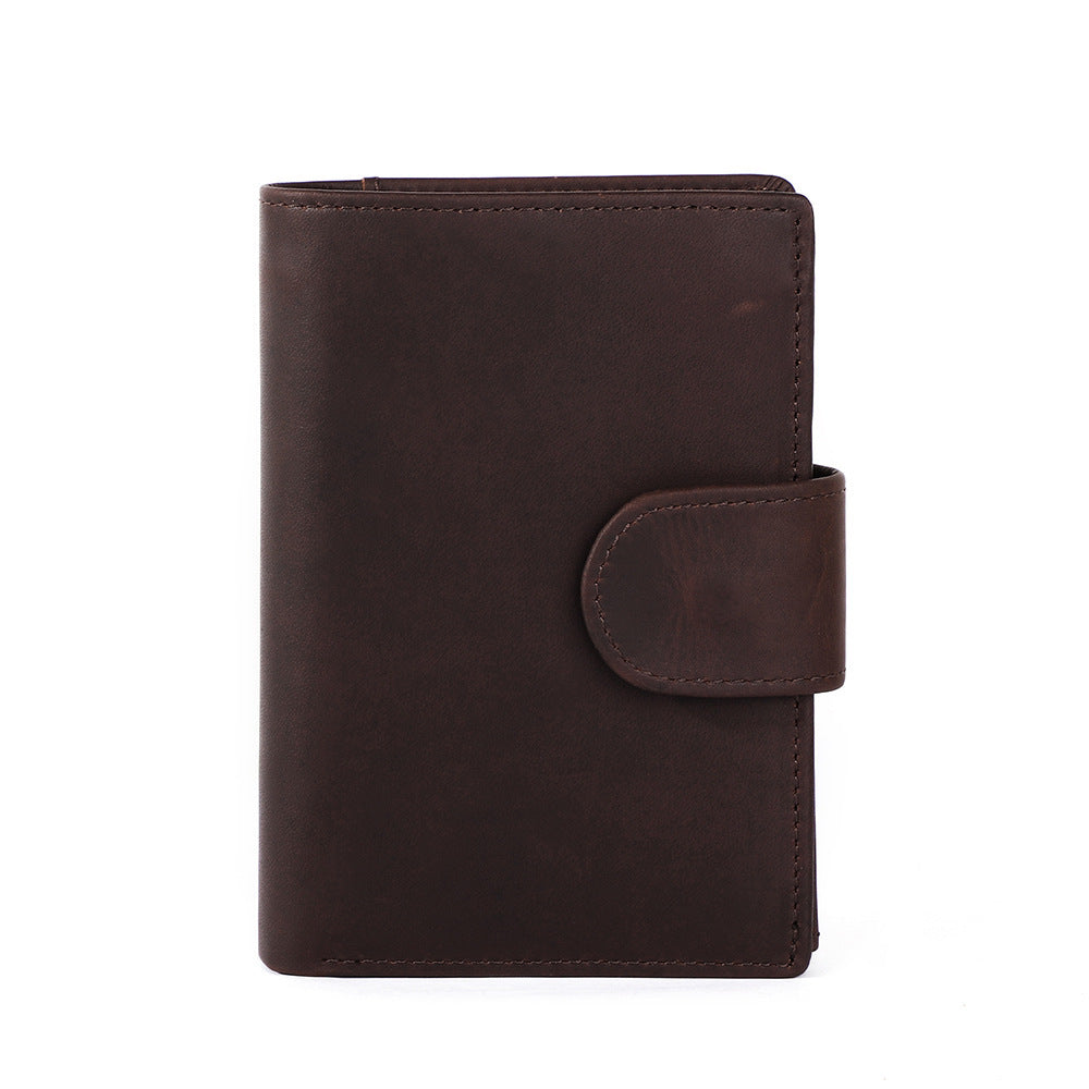 New Leather Wallet for Men - Retro Crazy Horse Leather Casual Short Wallet - ArtOm_farm™ LEATHER