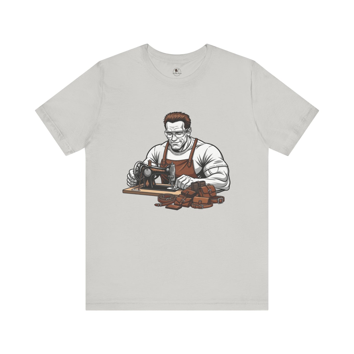 Crafty Masculine Tee - Unique Humor Shirt for Father's Day, Unisex Graphic Tee, Artisan Style Apparel - ArtOm_farm™ LEATHER