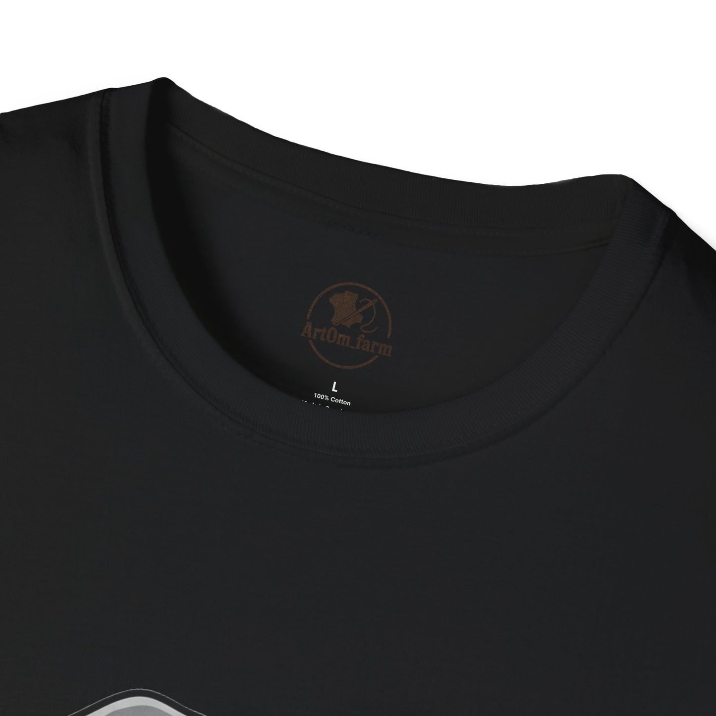 Elephant Craft T-Shirt - Unisex Softstyle Tee for Animal Lovers, Cute Casual Wear, Perfect Gift for Him/Her - ArtOm_farm™ LEATHER