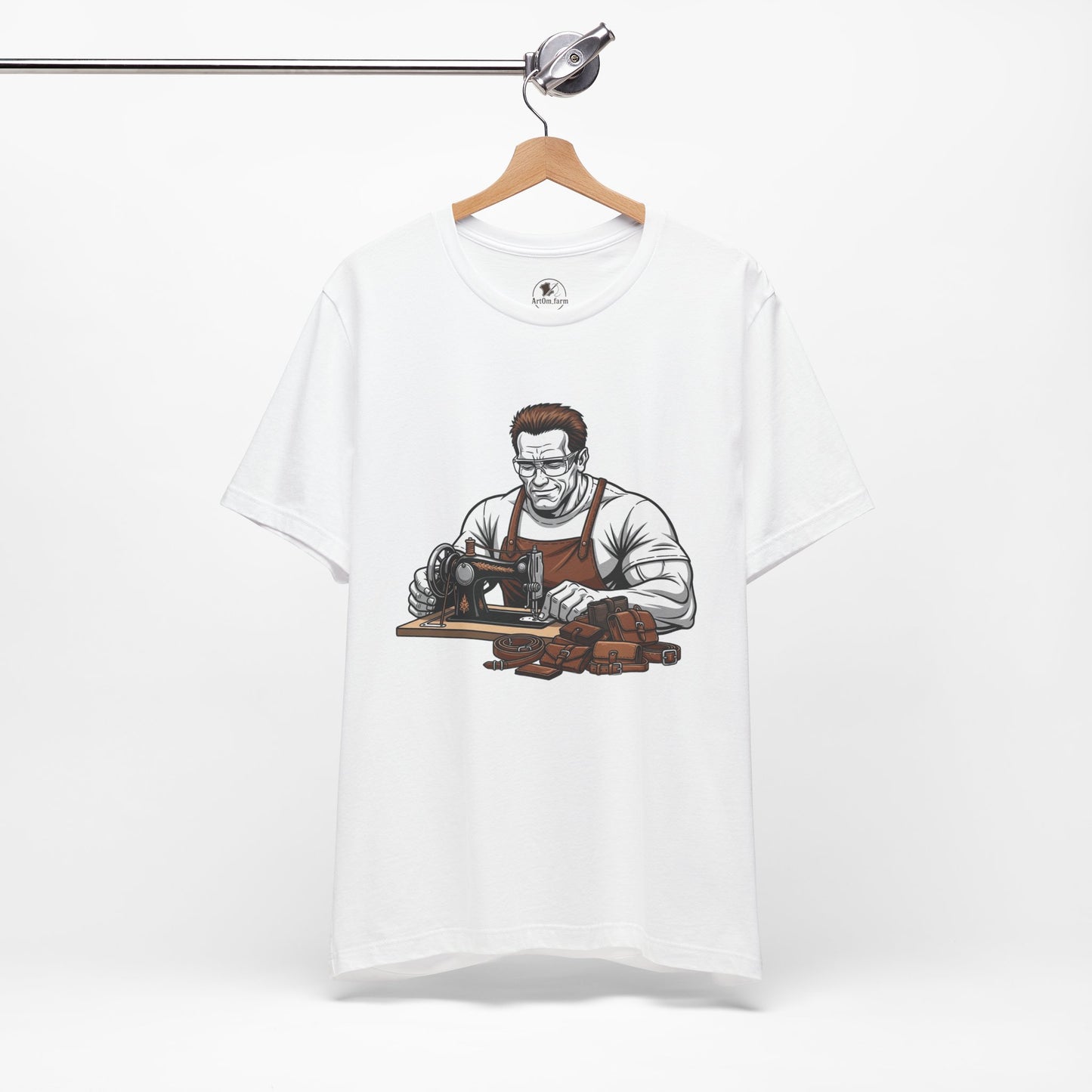 Crafty Masculine Tee - Unique Humor Shirt for Father's Day, Unisex Graphic Tee, Artisan Style Apparel - ArtOm_farm™ LEATHER