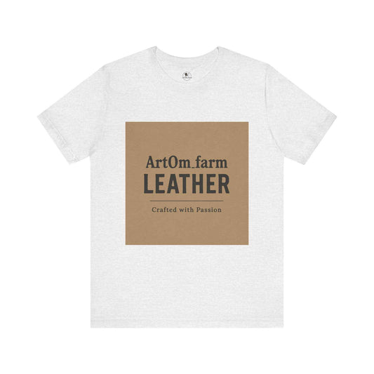 LEATHER Craft T-Shirt - Unisex Jersey Short Sleeve Artisan Tee for Crafters, Perfect Casual Outfit Gift