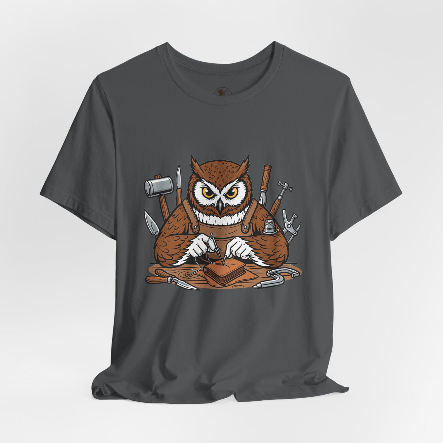 Owl Artisan Tee - Perfect Gift for Craft Lovers and Nature Enthusiasts, Handmade Casual Wear