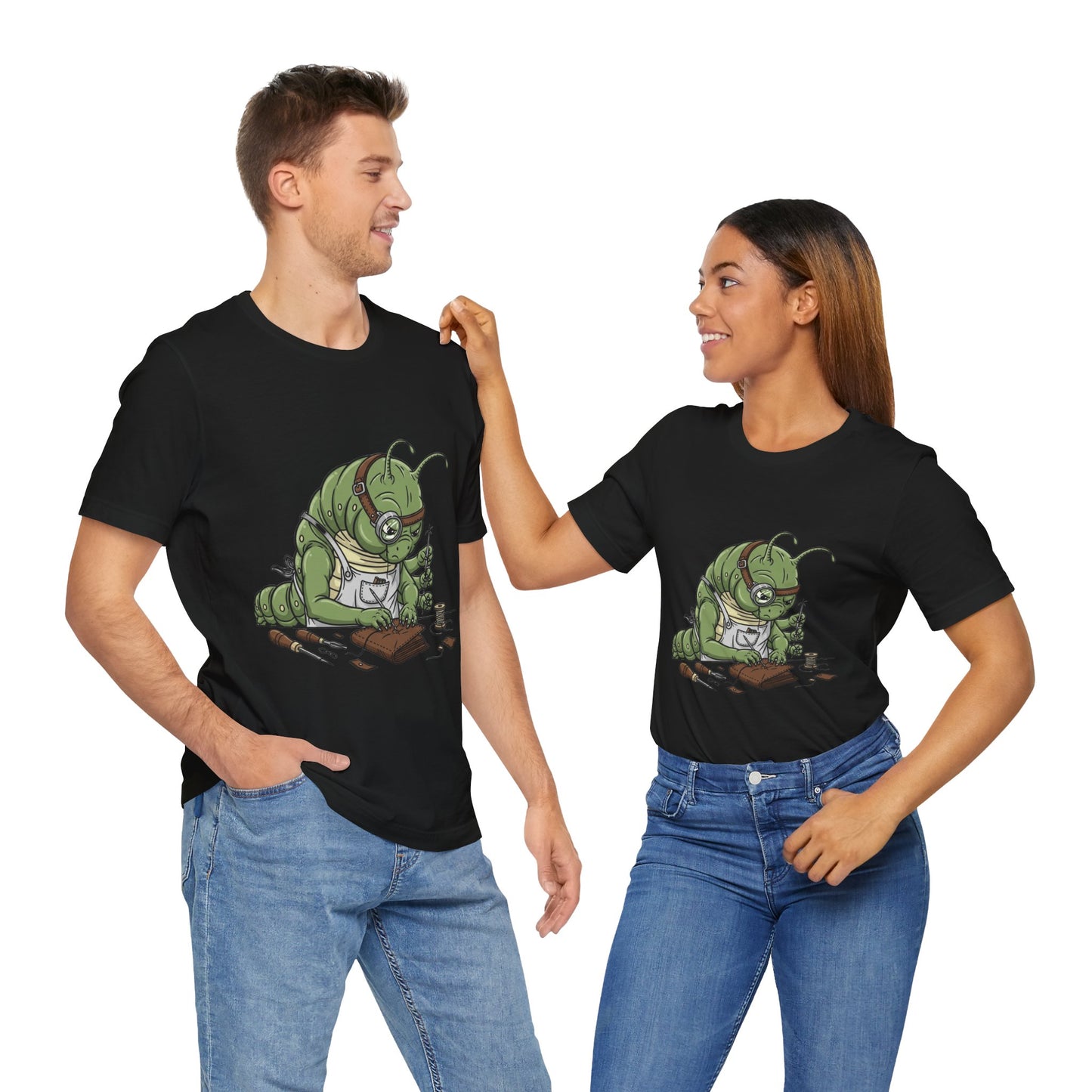 Cute Critter Crafting Tee - Fun Graphic Unisex T-Shirt for Creatives, Perfect Gift for Artsy Individuals - ArtOm_farm™ LEATHER