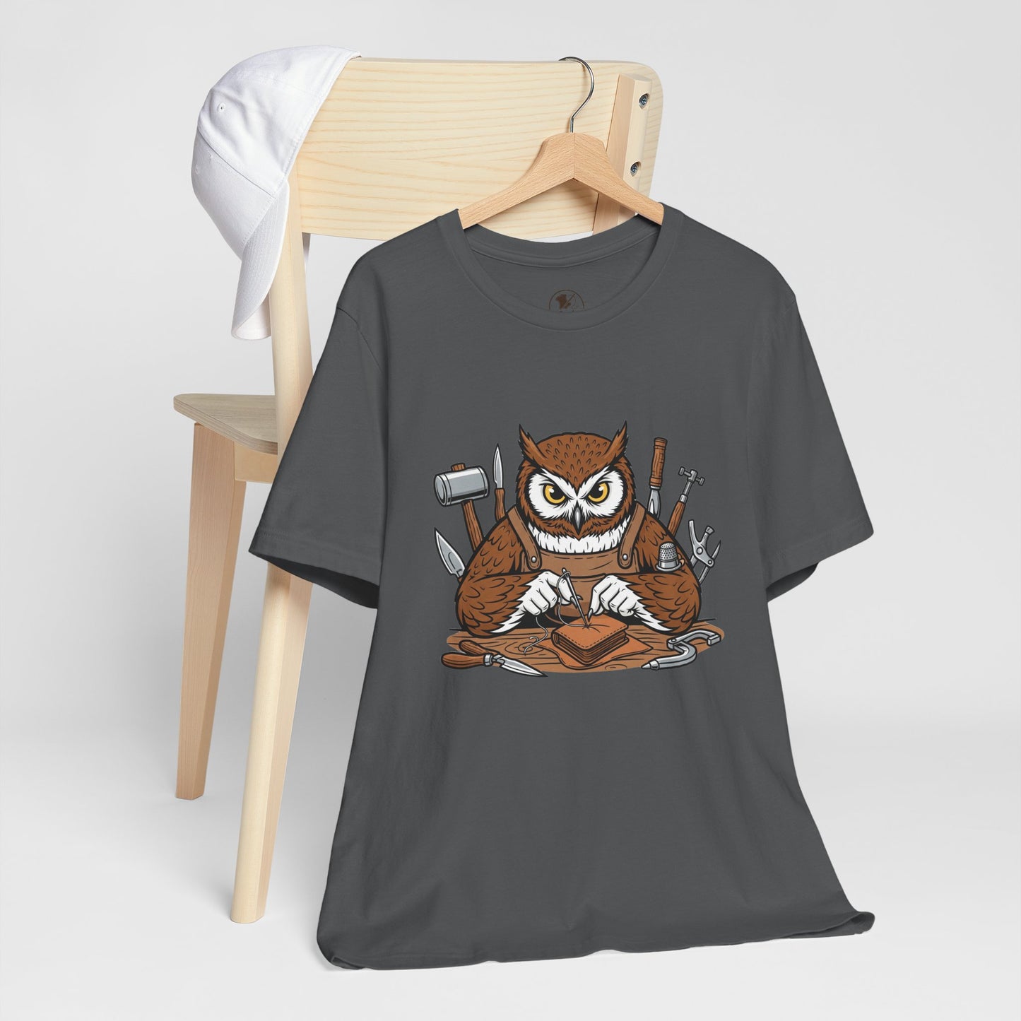 Owl Artisan Tee - Perfect Gift for Craft Lovers and Nature Enthusiasts, Handmade Casual Wear