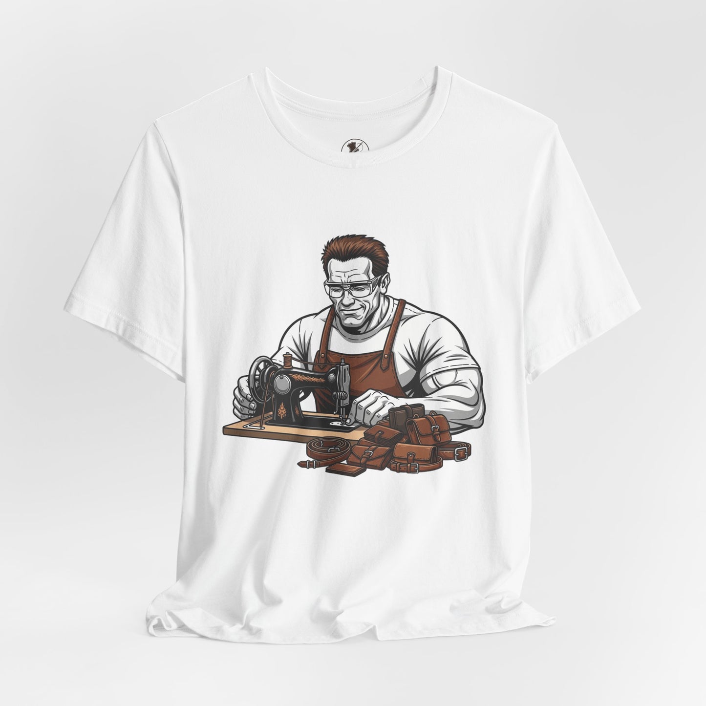 Crafty Masculine Tee - Unique Humor Shirt for Father's Day, Unisex Graphic Tee, Artisan Style Apparel - ArtOm_farm™ LEATHER