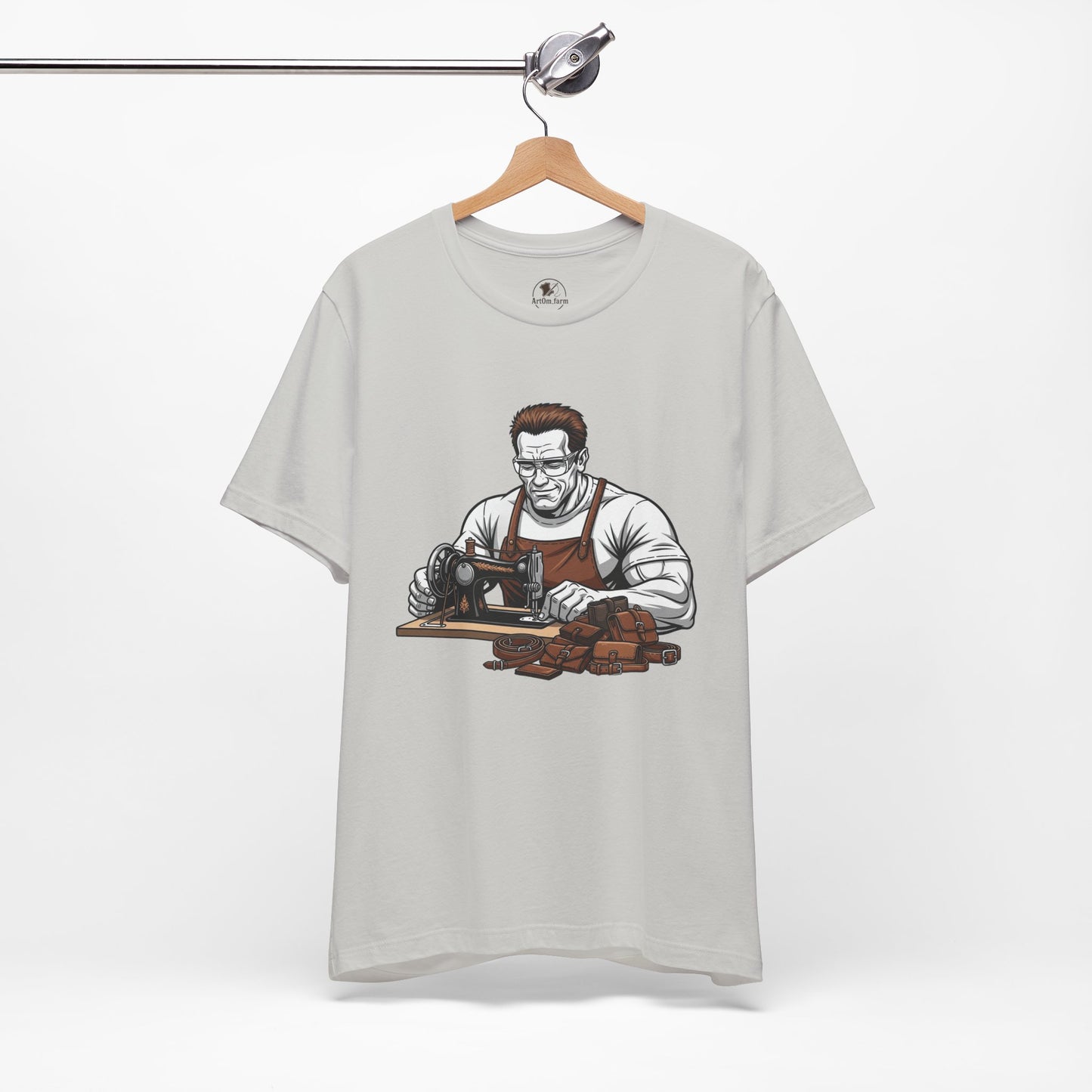 Crafty Masculine Tee - Unique Humor Shirt for Father's Day, Unisex Graphic Tee, Artisan Style Apparel - ArtOm_farm™ LEATHER