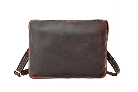 Vintage Leather Crossbody Bag for Stylish Shoulder Carry - ArtOm_farm™ LEATHER