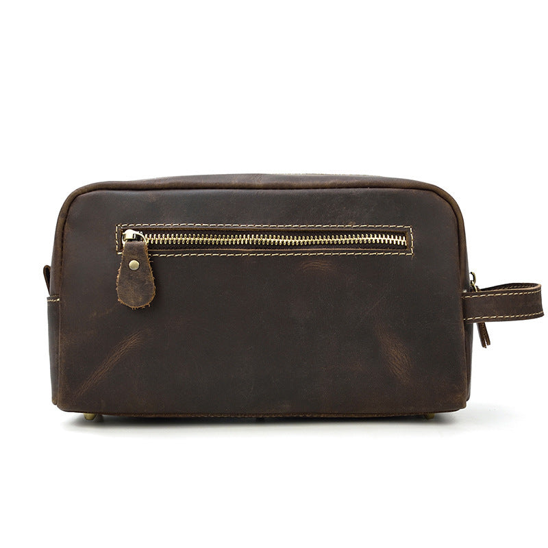 European And American Style Crazy Horse Leather Clutch for Men - ArtOm_farm™ LEATHER