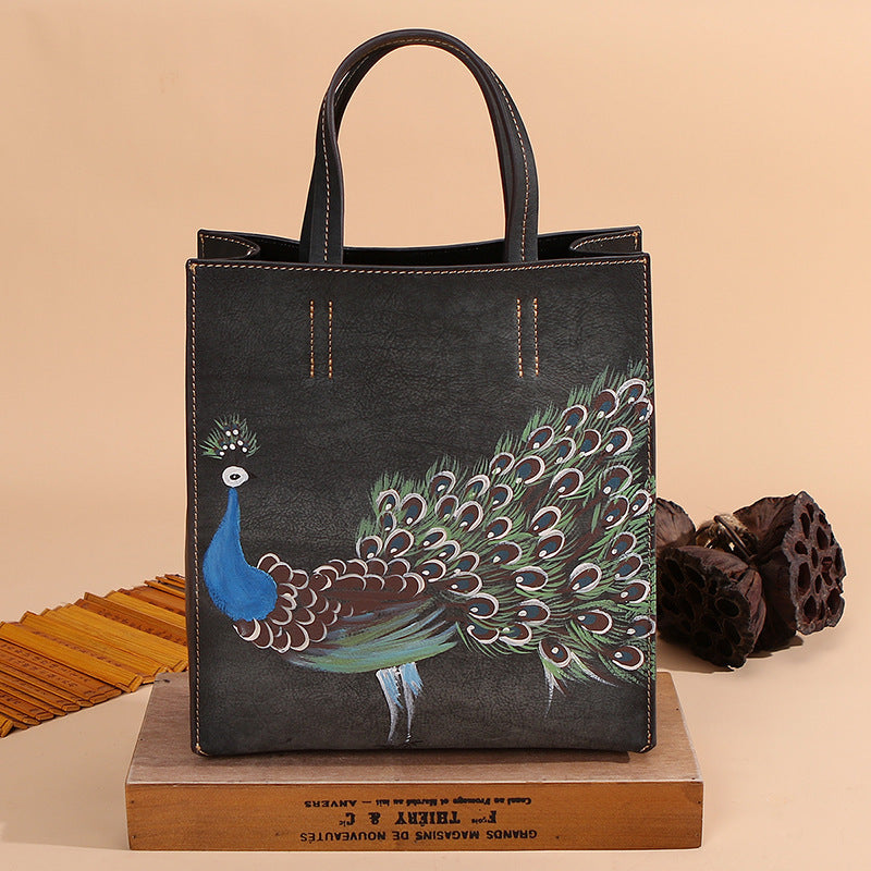 Vintage Leather Handbag for Women - Timeless Style and Elegance - ArtOm_farm™ LEATHER