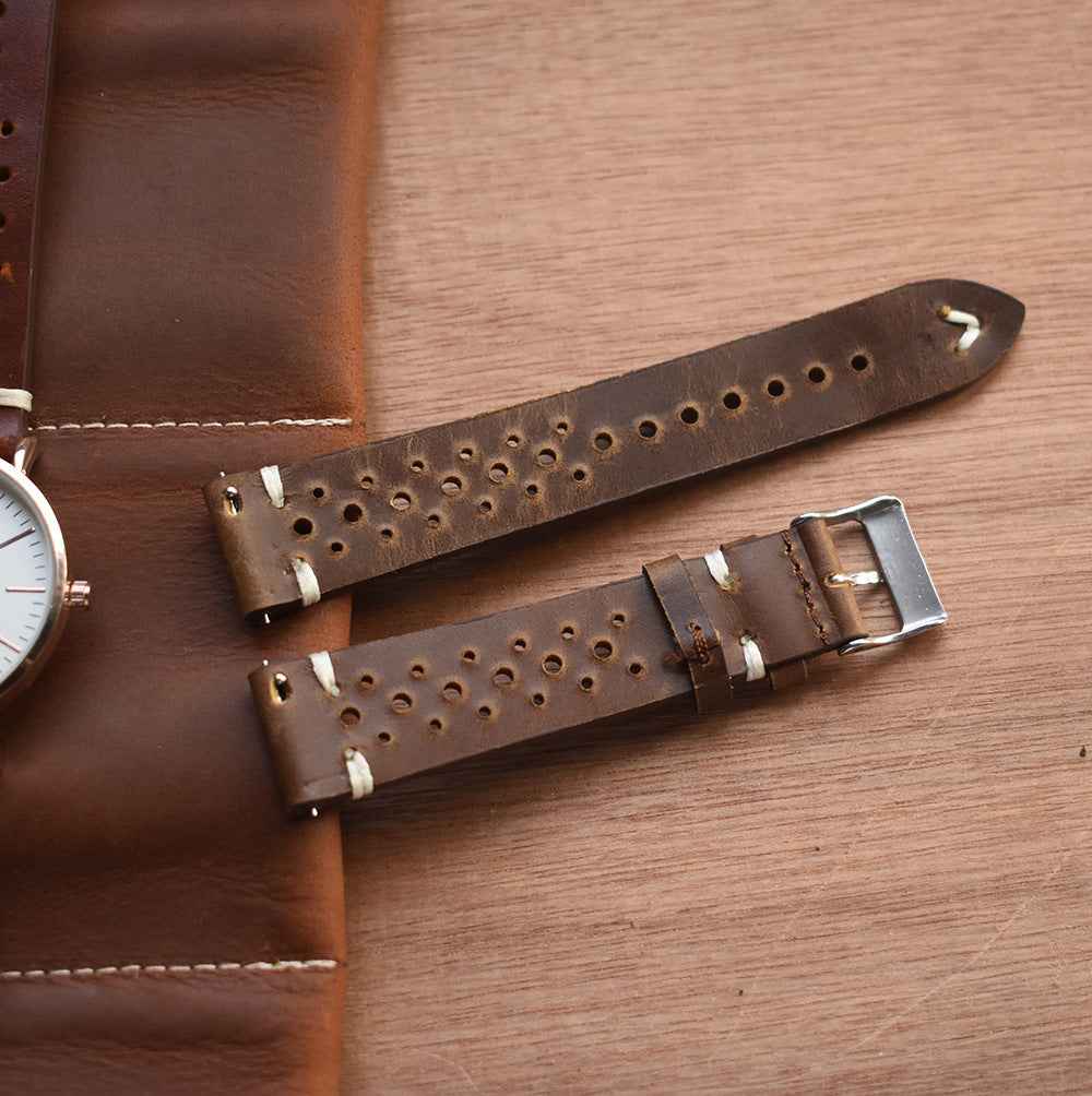 Crazy Horse Leather Strap - Handmade Quality Leather Strap for Durability and Style