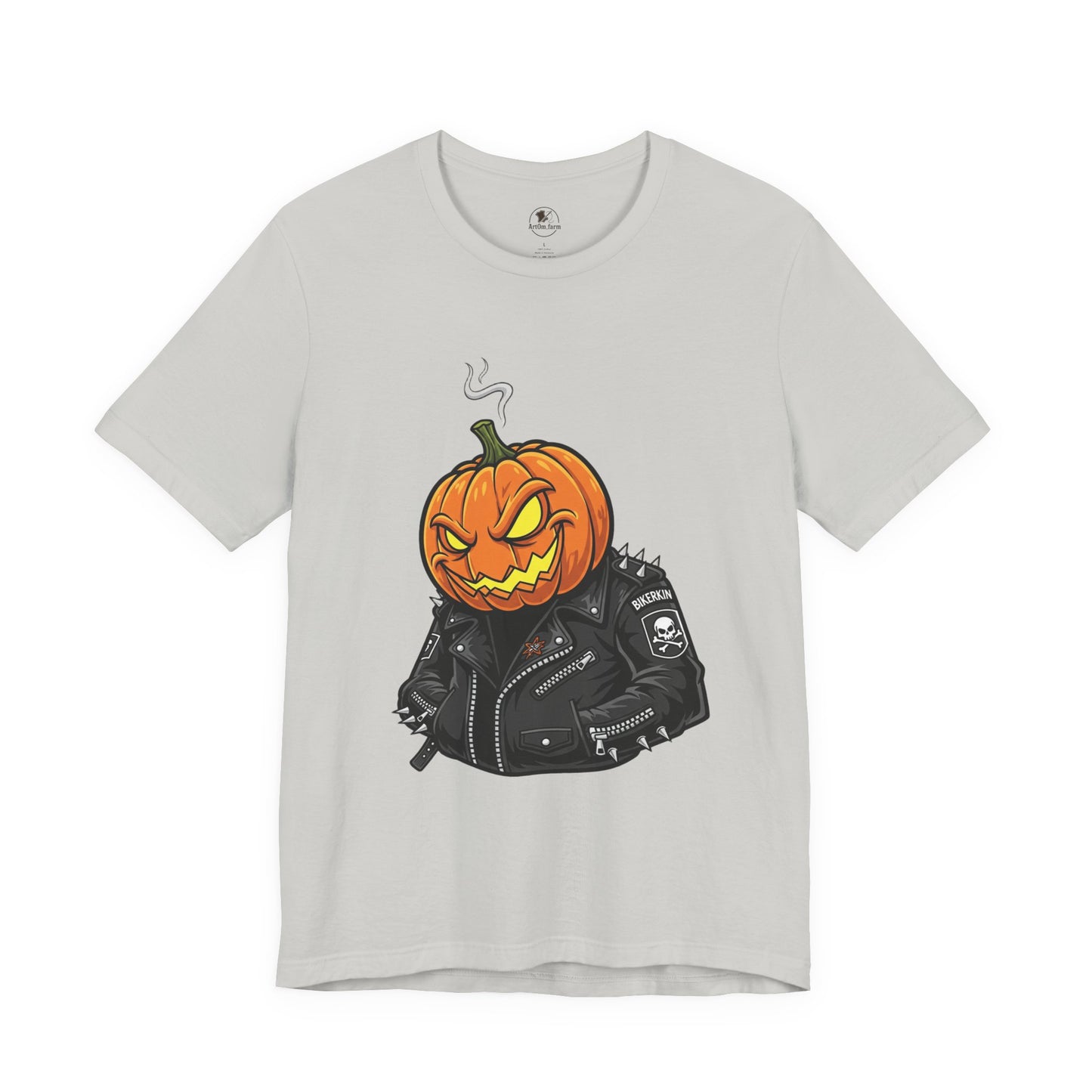 Pumpkin Punk T-Shirt - Edgy Halloween Graphic Tee for Unisex Style at Autumn Parties