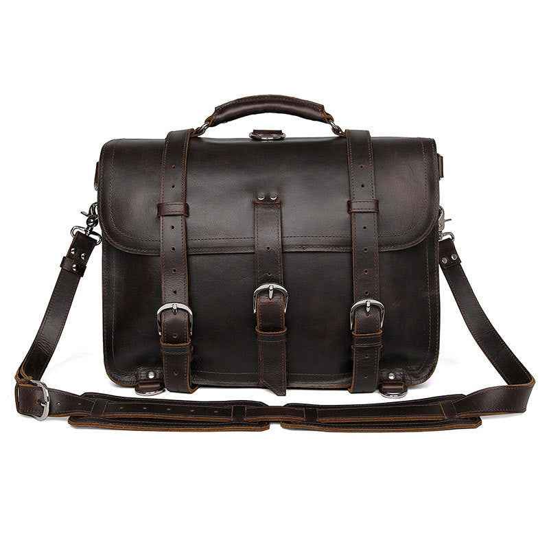 Crazy Horse Leather Tote Bag - Durable and Stylish Everyday Companion - ArtOm_farm™ LEATHER