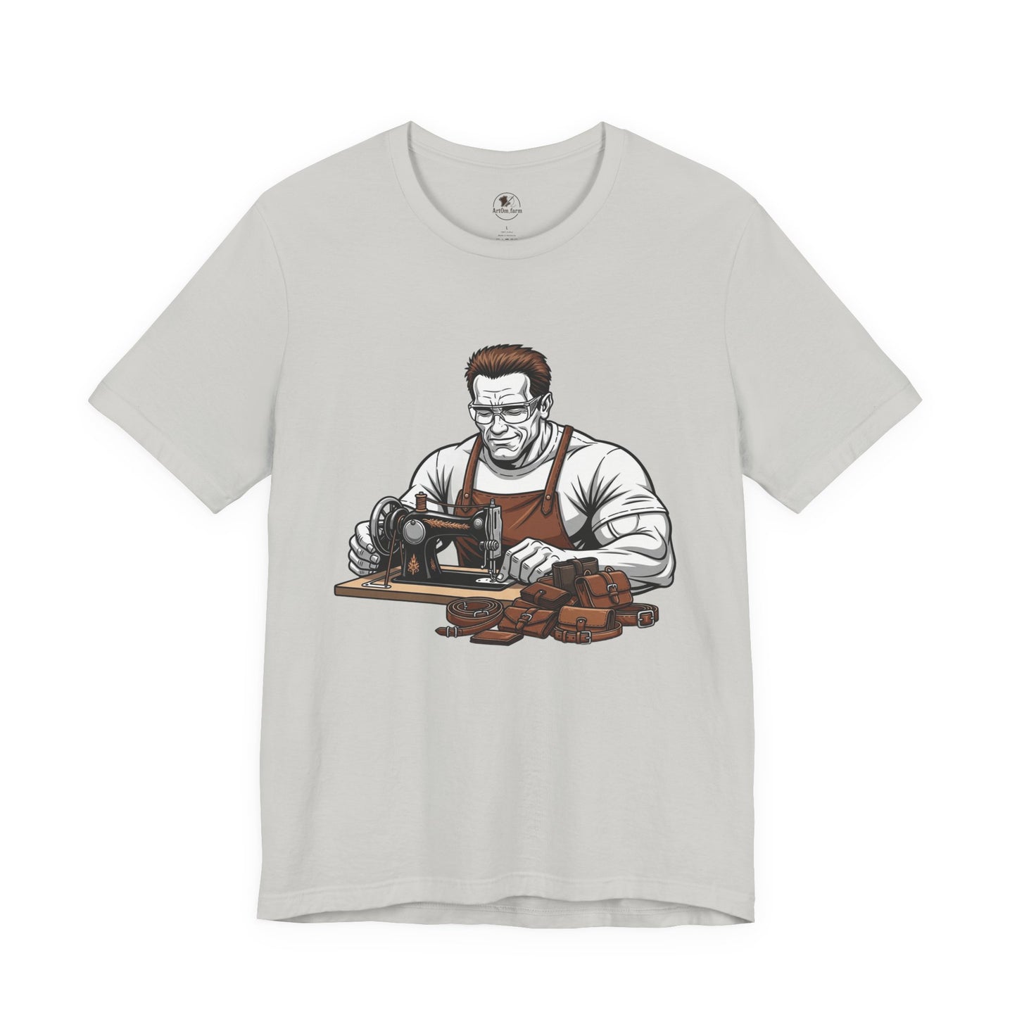 Crafty Masculine Tee - Unique Humor Shirt for Father's Day, Unisex Graphic Tee, Artisan Style Apparel - ArtOm_farm™ LEATHER