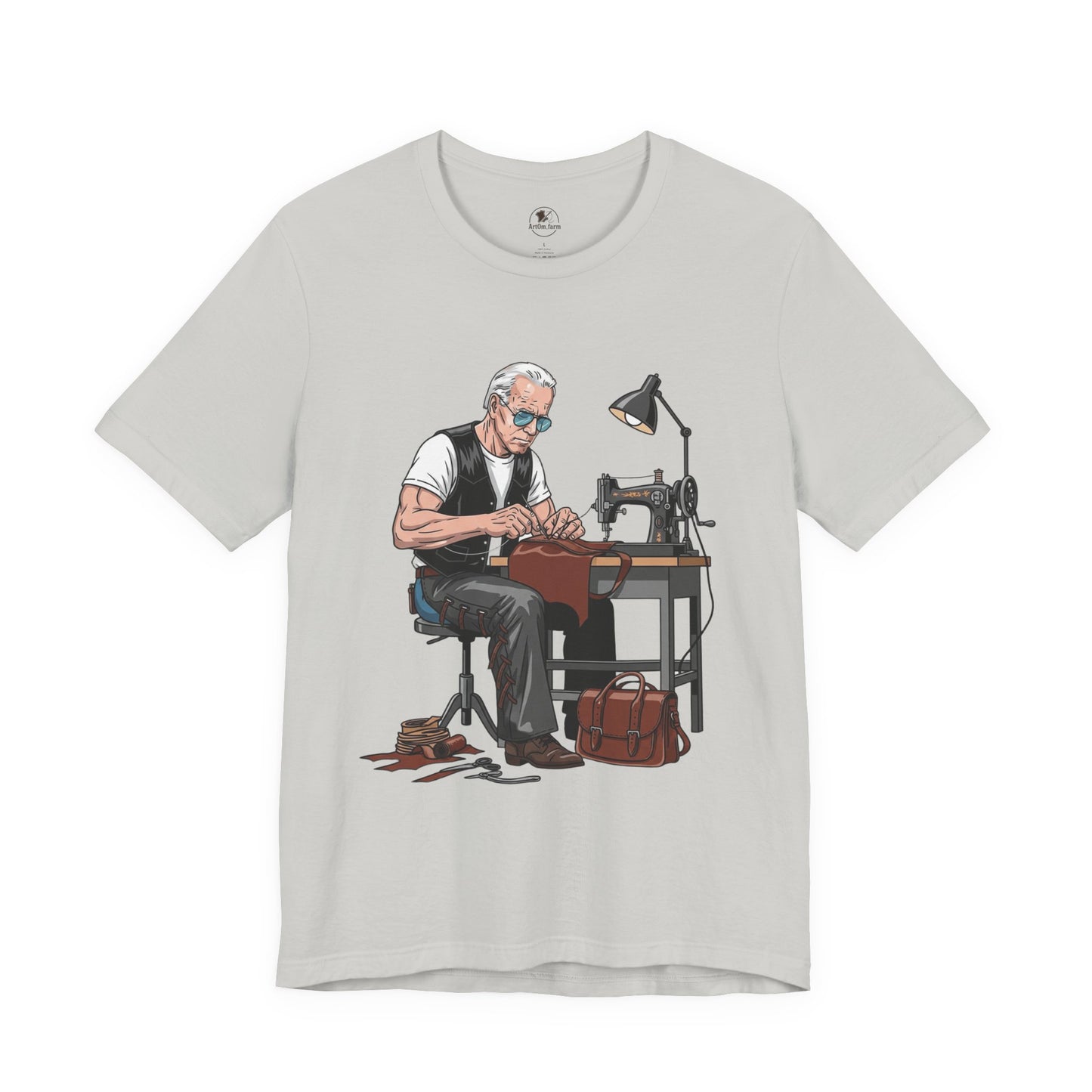 Craftsman Tee for Makers - Perfect Father's Day Gift for Sewing Enthusiasts and Artisan Apparel - ArtOm_farm™ LEATHER