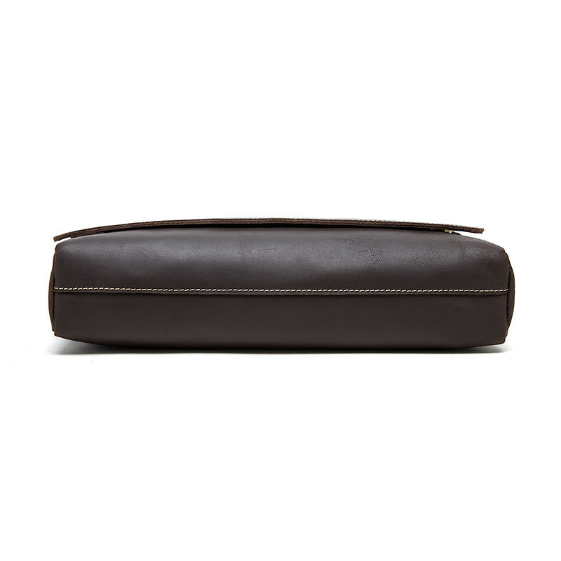 Mary Round Special Crazy Horse Leather Messenger Bag for Men - Retro Leather Watch Storage Box - ArtOm_farm™ LEATHER