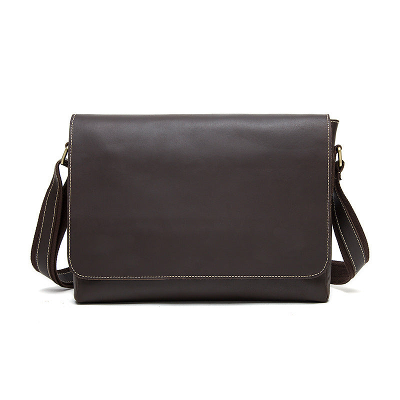 Mary Round Special Crazy Horse Leather Messenger Bag for Men - Retro Leather Watch Storage Box - ArtOm_farm™ LEATHER