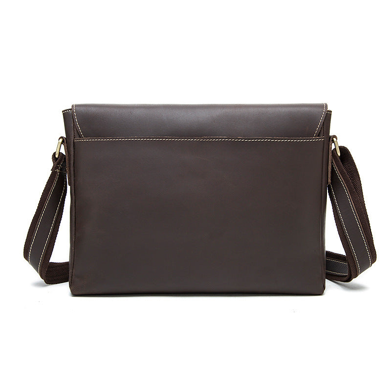 Mary Round Special Crazy Horse Leather Messenger Bag for Men - Retro Leather Watch Storage Box - ArtOm_farm™ LEATHER